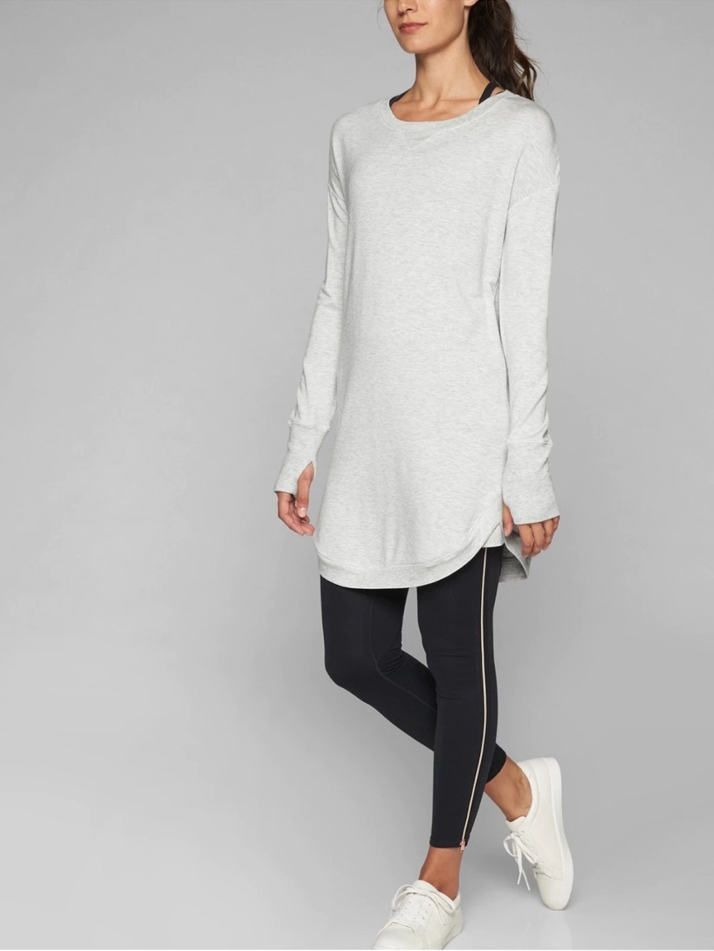 Athleta Recharge Dress Heather gray Small